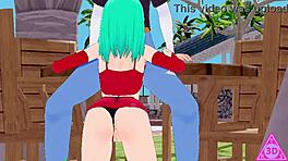 Koikatsu bra c18 Dragon Ball baise avec pipe, branlette et éjac non censuré