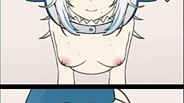 哟，这个COS玩家鲨鱼女孩3D本子组合很狂野，第3集