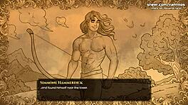 Chica virgen inocente recibe primera paja en juego hentai