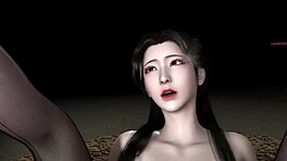 3D可爱亚洲cosplay骚货吸大鸡巴奶油射