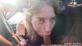 ポーランド観光客拾って野外でアナルファック！