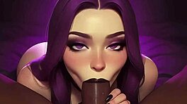 Aranyos gothic lány vágyik bbc cumra a szájába POV-ban