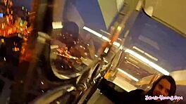 Милая миниатюрная девчонка 18+ скачет на большом члене в Будапеште - Джейми Янг