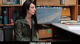 Security guard zealos boobs and gives the shoplifting she-boon huge pants fuck – Tits Fucking Fun