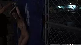 teen girl creampied rough in outdoor public domination scene