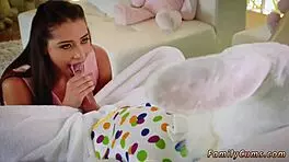 Teen bunny gets fucked outdoors by stepuncle.