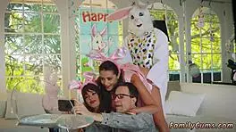 Teen bunny gets fucked outdoors by stepuncle.