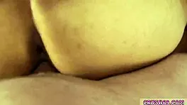 Big Tit Teen Encounters Sneaky Problems During Taboo Blowjob