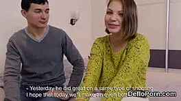 Amateur wife takes anal creampie from her friend