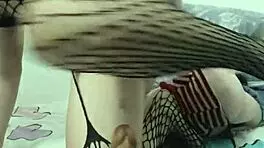 Latina blonde playing with dildo toys