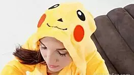 European Couple In Pikachu Costumes Forgets Virginity During Hardcore Doggystyle Fuck