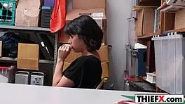 Teen Thief Penelope Reed Gets a Hard Cock in the Office