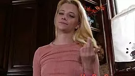 blonde feels intense pleasure riding stepdad in pov