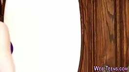 Petite Lesbo Tastes Teen Pussy!