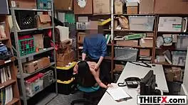 Nubile Teen 18+ Pays Dues With Burglar Blowjob