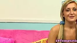 Teen Amateur Interviewed Before POV Blowjob