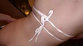 plump uniform girl uses lotion for slippery paizuri excitement