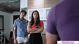 Slut Stepsiblings Share Hard Cock