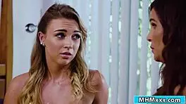 zoey, the teen 18+ lesbian, fucks her stepmum passionately