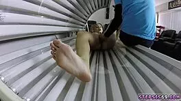 Squirt Alert! Teen 18+ Rides Dildo While Annoying Stepbro Watches!