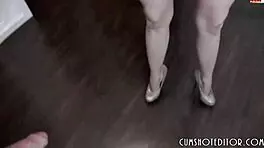 Cute German amateur savors deepthroat blowjob at home POV