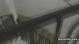 i give my ebony gf a anniversary bj in lingerie