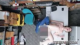 Amateur teen masturbates in mirror, suspects thief watching