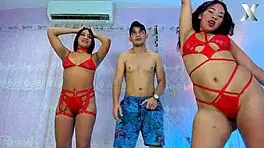 girls sucking friends balls on webcam