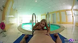 blonde teen 18+ violette wild vr poolside fucking you?