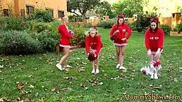 Busty stepmommy fingering teen 18+ pussy