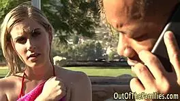 blonde teen rides stepdad hard
