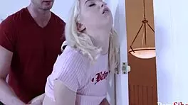 Blonde Chloe pays debt with wild fucking!