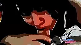 Cartoon niece discovers uncle in bed secretly without family noticing.