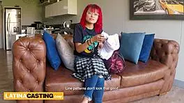 Petite Innocent Redhead Latina Gets Intense Doggystyle Fuck