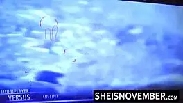 Hd Interracial Game Loser Swallows White Cum