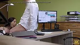 Young czech teen passes casting interview and secures credit