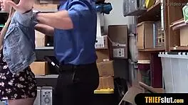 cute blonde german teen rough fucked by mall cop