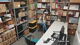 Intense emotions surge during deep pussy fuck after shy footjob in office