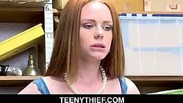 Ginger teen Ella Hughes naked shoplifting and punished in private hot video