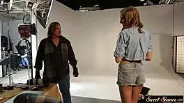 Small titted and cute teen loves soaking in hardcore role play