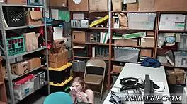 Police Officer Teases Suspect With Striptease, Clothes Ripped Off During First Time Blowjob.