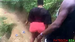 that teen ebony pornstar got fucked by bbw patricia on the roadside with people watching