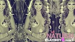Slavering blonde milf Morgan Reece stripped to bury herself in enticing curves for a tease