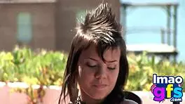 Naughty Paul Displays Her Perfect Body And Ass Outdoors In Lingerie