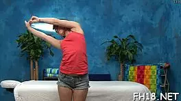 Teen Provides Relaxing Oiled Back Massage