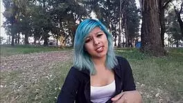 sexy young girlfriend fisting her ass, fingering tits, and assfucking