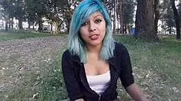 sexy young girlfriend fisting her ass, fingering tits, and assfucking