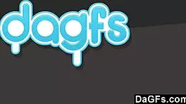 Dagfs enjoy interracial threesome anal action.