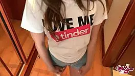 Pov tinder date cums inside without condom