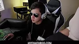 horny stepsister kenzie madison deepthroats her stepbrother in taboo roleplay